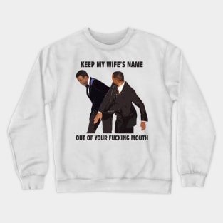 wow will smith slap chris rock Crewneck Sweatshirt